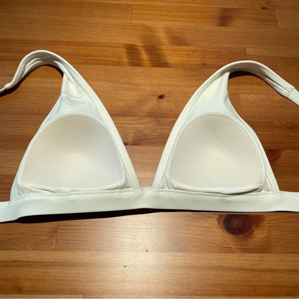 Summersalt Women's 8/10 Plunge Top Bikini High Waisted Bottom Swimwear Set White - Picture 8 of 16